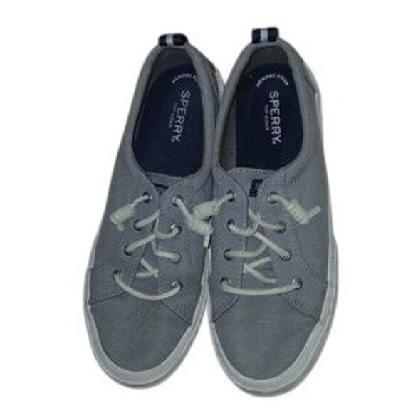 Sperry Top Sider Gray Memory Foam Boat Shoes - Picture 2 of 5